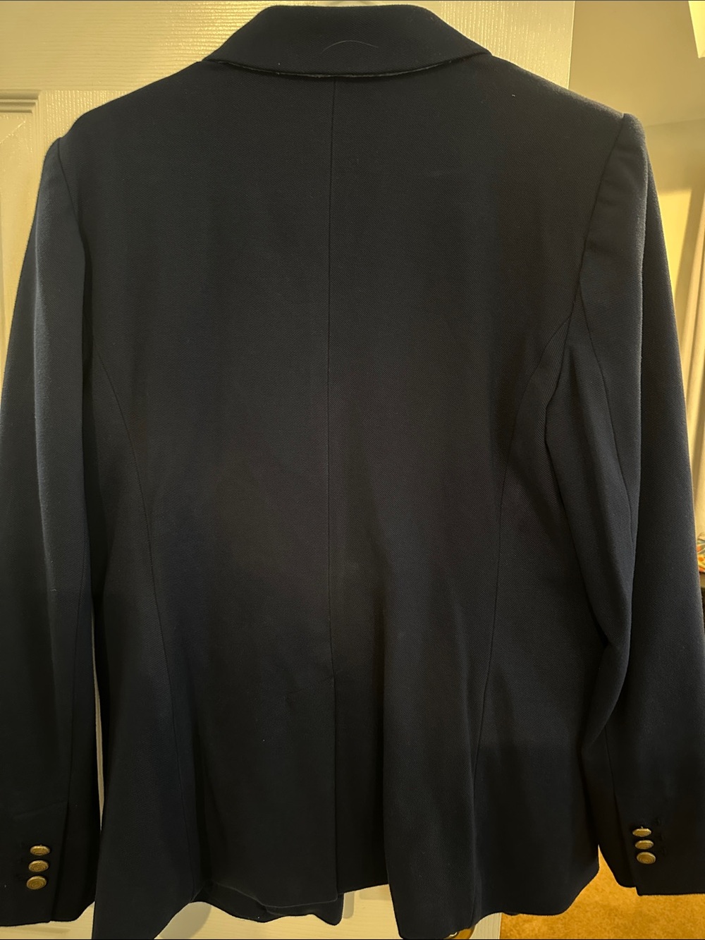 LOFT Navy Single-Button Tailored Blazer - Picture 3 of 3
